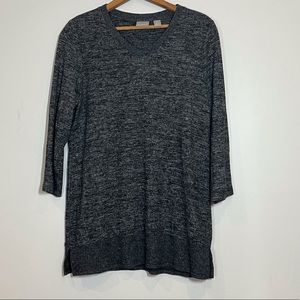 Chico’s Sz 0 Sweater Shirt 3/4 Sleeve